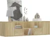 vidaXL Étagère d'angle Chêne Sonoma 160x40x45 cm Matériau Voir les images du produit 9
