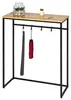 eluno Table console en métal noir mat avec 1 tablette en Voir les images du produit 1