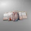 Bild auf Leinwand - Leinwandbild - 5 Teile - Frau Kleid Produktbild-Vorschau 2