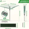 VOUNOT® Draußen Wäschespinne mit 45m Wäscheleine inkl. Produktbild-Vorschau 3