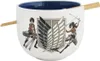 A ramen bowl with Attack on Titan characters and the Survey Corps logo, with chopsticks resting on the rim. Náhľad obrázku produktu