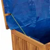 vidaXL Skrzynia ogrodowa na kółkach 113x50x58 cm z litego Podgląd zdjęcia produktu 7