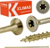 Viti per legno Klimas giallo 8x280 - 50 pz. Anteprima dell’immagine prodotto 1