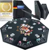XXL Pokermatte 120x120 cm – Faltbare Pokertischauflage aus Produktbild-Vorschau 1