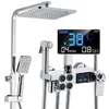 Duschsystem mit Thermostat, Regendusche Duschset Produktbild-Vorschau 1