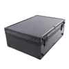A black makeup case with silver accents is shown against a white background. Voir les images du produit