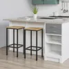 BEGRYF Barhocker 2er Set 65 cm Eichefarben 40x30 cm, Produktbild-Vorschau 6