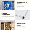 Vrijstaande glazen vitrine met gebogen glazen deur, 4 Productafbeelding-voorbeeld 8