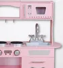 Rijoka Kinderküche aus Holz - Rosa mit Herz - Spielküche Produktbild-Vorschau 6