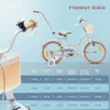 Vélo enfant 16 pouces 4-6 ans Vélo fleur bleu Sun Baby Voir les images du produit 9