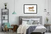 MuchoWow® MuchoWow® Gerahmtes Poster Tiger - Gras - Weiß Produktbild-Vorschau 7
