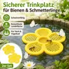 2er Set Schwimmende Bienentränke Blumenform, Anti-Rutsch Produktbild-Vorschau 4