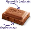 Milka Noisette Schokolade 90g – Alpenmilch Schokolade mit Produktbild-Vorschau 3
