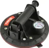 A black suction cup with a pressure gauge and a red and white logo. Produktbild-Vorschau