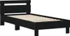 vidaXL Rám postele s čelem černý 90x200 cm materiál na bázi Náhled obrázku produktu 3