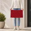 Relaxdays deurmat van kokosvezel, rode mat met stippen, Productafbeelding-voorbeeld 6