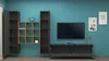 Wohnzimmermöbel Dcarbon, Wohnzimmer-Set TV-Möbel mit 3 Produktbild-Vorschau 4