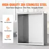 A stainless steel shower niche with feature callouts. Podgląd zdjęcia produktu