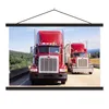 MuchoWow® Textilposter Rote Lastwagen auf der Autobahn Produktbild-Vorschau 1