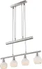 Globo Lighting Hängeleuchte Metall Nickel matt, 4x E14 LED Produktbild-Vorschau 9