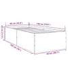 vidaXL Cadre de lit chêne Sonoma 90x190 cm bois composite Voir les images du produit 8