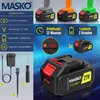 MASKO® Mini-Kettensäge mit Akku 8000mAh | Handkettensäge Produktbild-Vorschau 4