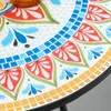 Outsunny Gartentisch Mosaiktisch rund Bistrotisch Produktbild-Vorschau 7