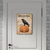 Rabe auf Kürbis - Hello Fall Metallschild XXL in 28x38 cm Produktbild-Vorschau 6