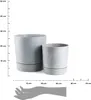HowHomely | Sadzarka - Azalia - 2 sztuki - Szary beton - Podgląd zdjęcia produktu 3