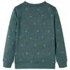 Kinder-Sweatshirt Dunkelgrün Melange 104 Produktbild-Vorschau 1
