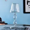 Szklany świecznik w kształcie przezroczystej lampy stołowej Podgląd zdjęcia produktu 5