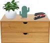 Schreibtisch Organizer mit 2 Schubladen Bambus Produktbild-Vorschau 3