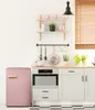 Congelatore retrò - rosa con decorazioni in legno - DOMO Anteprima dell’immagine prodotto 4