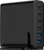 Gembird 6-Port 75W GaN USB PD Schnellladegerät in Schwarz Produktbild-Vorschau 3