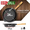 Ø24cm 62mm di altezza padella in ghisa padella in ghisa con Anteprima dell’immagine prodotto 2