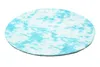 Teppich Rund Kurzflor Wohnzimmer Schlafzimmer Blau Gefärbt Produktbild-Vorschau 8