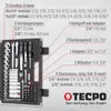 TECPO Steckschlüssel-Satz, 92-tlg., 1/4+3/8", Zoll Produktbild-Vorschau 7