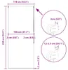 vidaXL Duschrollo 110x240 cm Stoffbreite 106 cm Produktbild-Vorschau 8