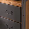 home24 Regal mit 3 Schubladen - 2 Fächer - Akazie Massiv / Produktbild-Vorschau 8