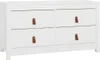 vidaXL Armoire d'appoint blanc 100x40x54 cm Pin massif Voir les images du produit 2