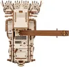 A 3D wooden model of a harvesting machine, presented against a white background. Podgląd zdjęcia produktu