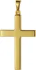trendor 75367 Kreuz-Anhänger 28 mm Gold 585 / 14 Karat 1 Produktbild-Vorschau