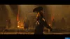 A group of samurai warriors in a dimly lit, fiery environment. Produktbild-Vorschau
