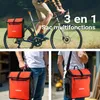 Wiltec Sacoche étanche pour porte-bagages rouge – capacité Voir les images du produit 5