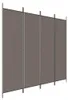 vidaXL 4-tlg. Paravent Anthrazit 200x220 cm Stoff Produktbild-Vorschau 1
