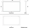 AICA Badspiegel mit Beleuchtung 160x80cm Sensor-Schalter Produktbild-Vorschau 7