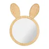 Wandspiegel Kaninchen - Rattan - 29 x 43 cm - Bohemian/Boho Produktbild-Vorschau 1