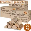 Palivové dřevo Smíšené palivové dřevo 90 kg Buk Dub Bříza Náhled obrázku produktu 1