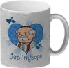 Lieblingsopa Glitzer-Kaffeebecher mit Opa im Herz Produktbild-Vorschau 1