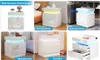 2x Nachttisch mit LED,Weiß Hochglanz Nachtschrank mit 2 Produktbild-Vorschau 3